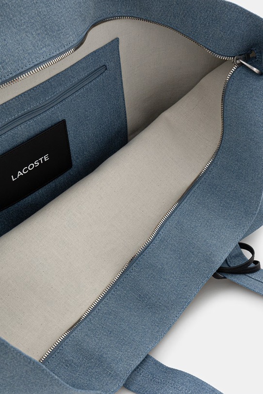 Lacoste torebka tote damska jeansowa NU5241PB niebieski
