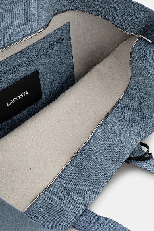 Lacoste чанта tote дамска от деним NU5241PB син
