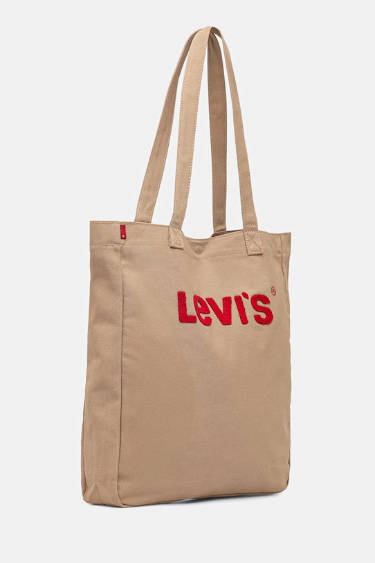 Levi's borsa a mano in cotone EVERYDAY GRAPHIC 005FA.0000 marrone SS26