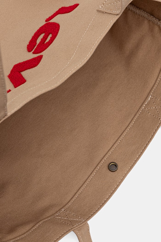 Levi's borsa a mano in cotone EVERYDAY GRAPHIC 005FA.0000 marrone