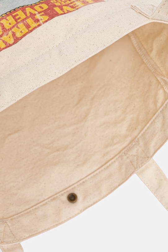 Βαμβακερή τσάντα Levi's EVERYDAY GRAPHIC 005FA.0005 μπεζ