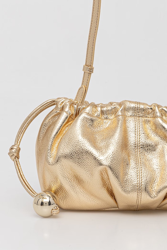 Akcesoria Patrizia Pepe torebka damska skórzana 2B0161.L031 złoty