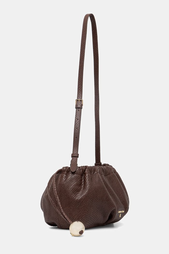 Patrizia Pepe torebka worek damska z imitacji skóry 2B0161.L032 brązowy SS26