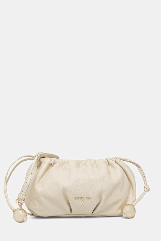 Patrizia Pepe torebka worek damska skórzana beżowy 2B0161.L133