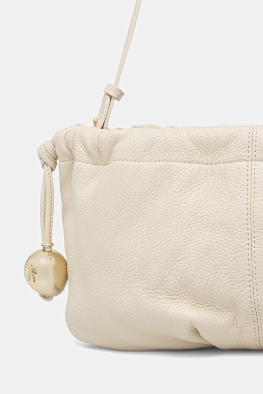 Akcesoria Patrizia Pepe torebka worek damska skórzana 2B0161.L133 beżowy