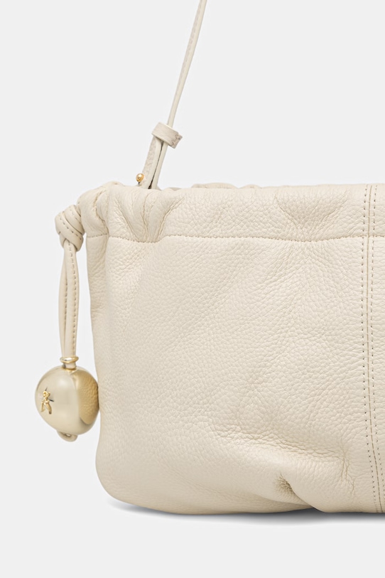 Akcesoria Patrizia Pepe torebka worek damska skórzana 2B0161.L133 beżowy