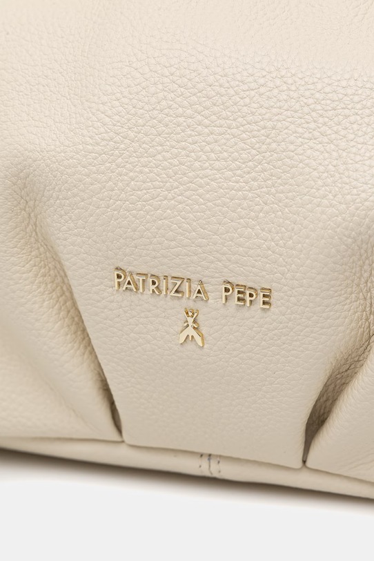Patrizia Pepe torebka worek damska skórzana beżowy 2B0161.L133