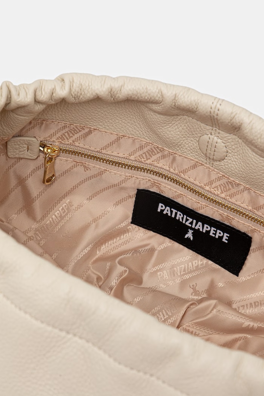Patrizia Pepe torebka worek damska skórzana 2B0161.L133 beżowy