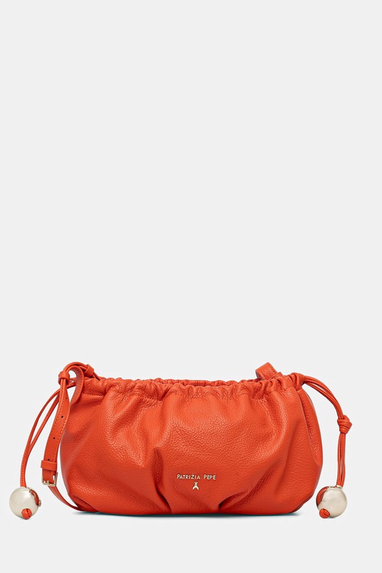 Patrizia Pepe torebka worek damska skórzana pomarańczowy 2B0161.L133