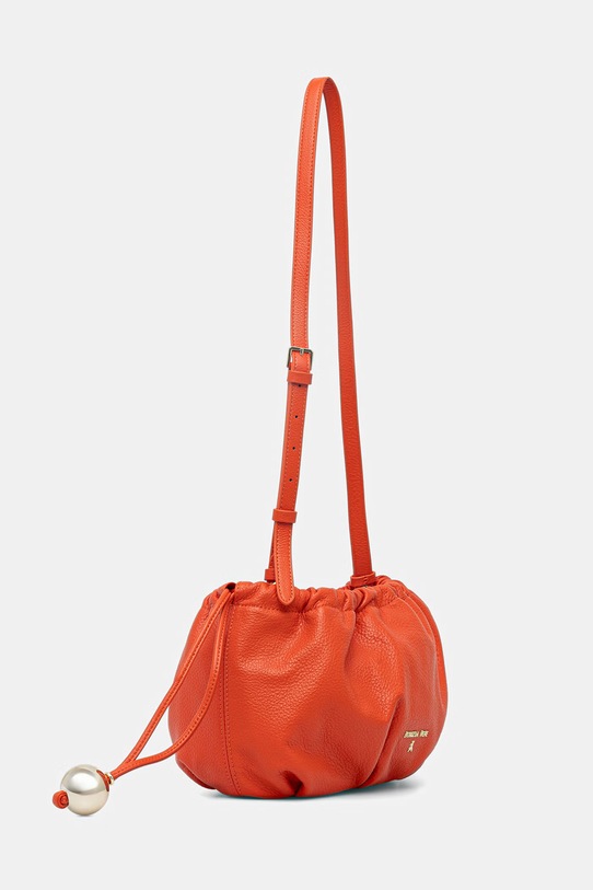 Patrizia Pepe torebka worek damska skórzana 2B0161.L133 pomarańczowy SS26