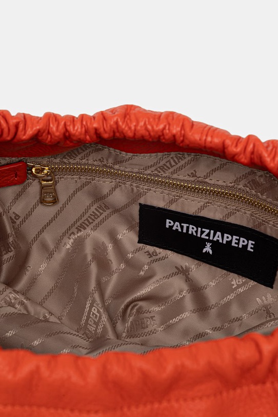 Patrizia Pepe torebka worek damska skórzana 2B0161.L133 pomarańczowy