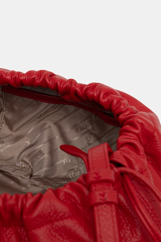 Patrizia Pepe torebka worek damska skórzana 2B0161.L133 czerwony