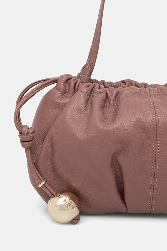 Akcesoria Patrizia Pepe torebka worek damska skórzana 2B0161.L133 różowy