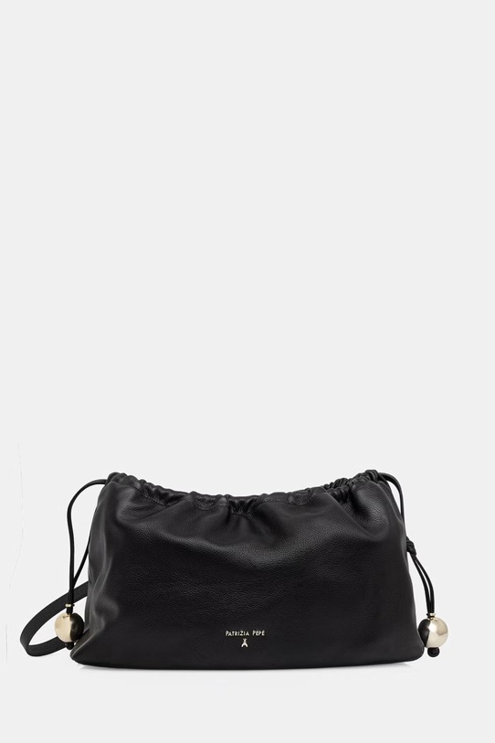 Patrizia Pepe torebka worek damska skórzana czarny 2B0162.L133
