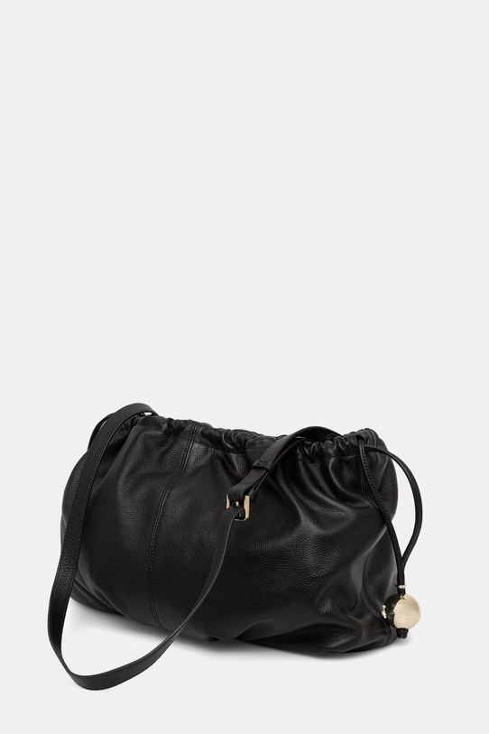 Akcesoria Patrizia Pepe torebka worek damska skórzana 2B0162.L133 czarny