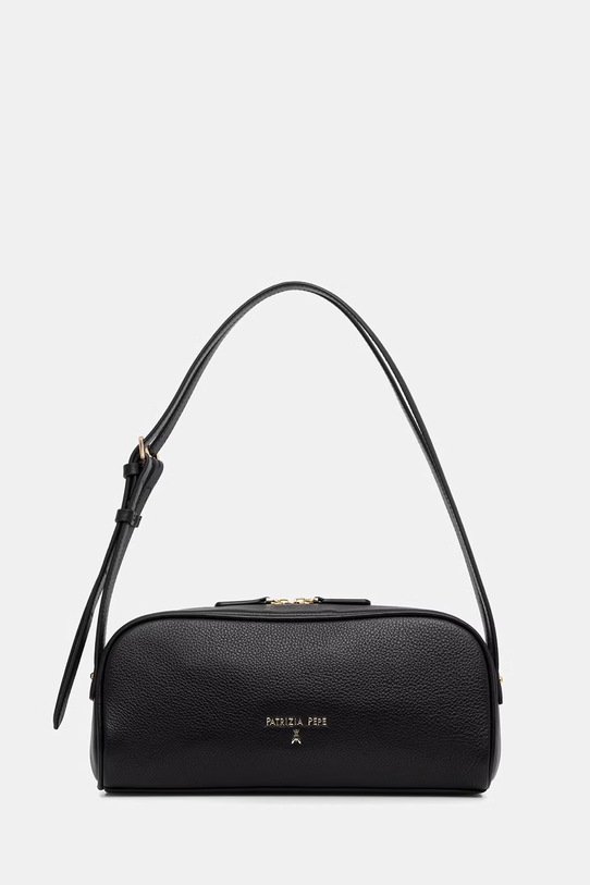 Patrizia Pepe torebka bagietka damska skórzana czarny 2B0169.L133
