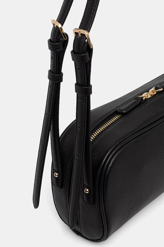 Patrizia Pepe torebka bagietka damska skórzana czarny 2B0169.L133