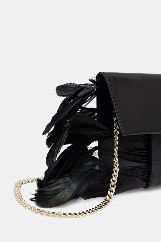 Patrizia Pepe kopertówka damska skórzana 2B0173.V055 czarny SS26