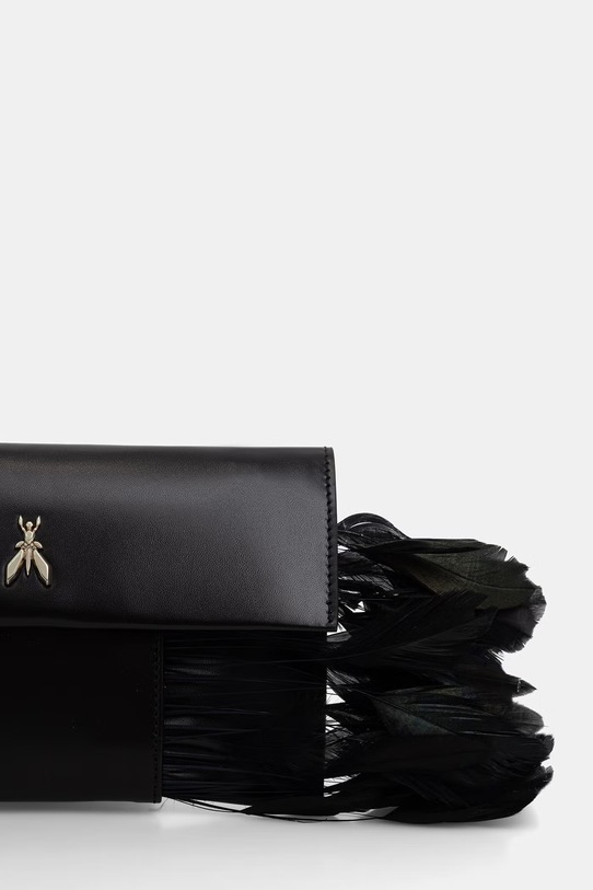 Patrizia Pepe kopertówka damska skórzana czarny 2B0173.V055