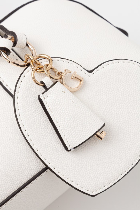 Guess kabelka typu baguette dámska z imitácie kože ISOBEL biela HWBG99.32080