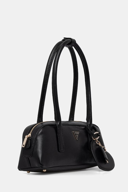 Guess dámska kabelka typu baguette z imitácie kože ISOBEL HWBG99.32080 čierna SS26