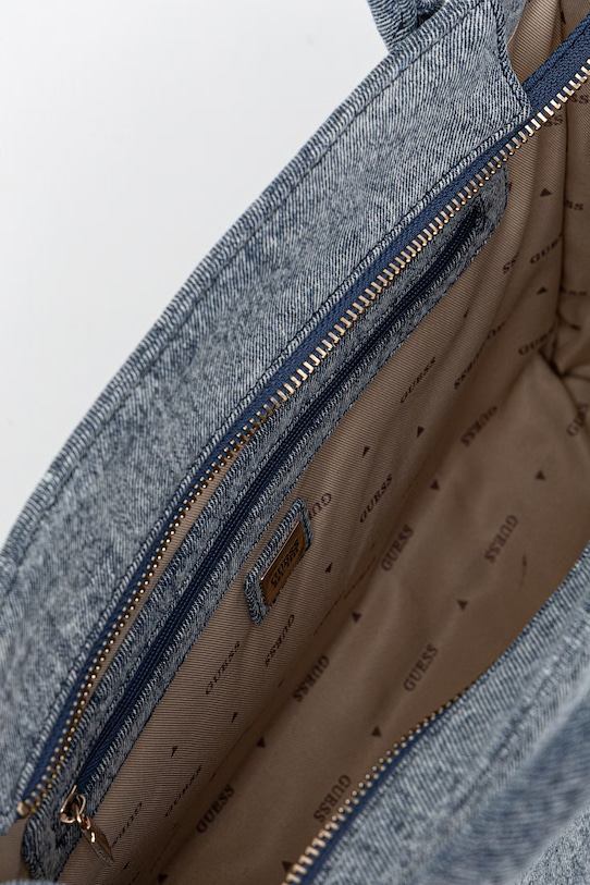 Guess torebka shopper damska jeansowa JODI HWDG97.69220 niebieski