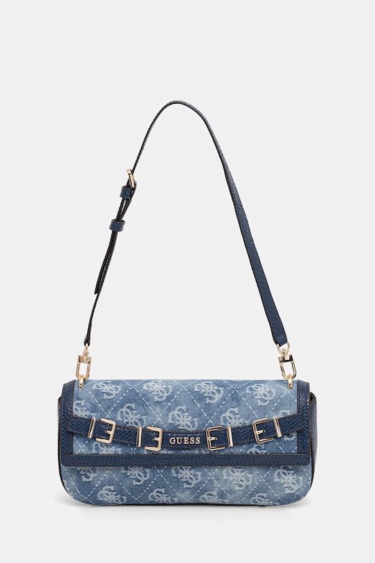 Guess torebka bagietka damska jeansowa DOVIE granatowy HWDG99.09190