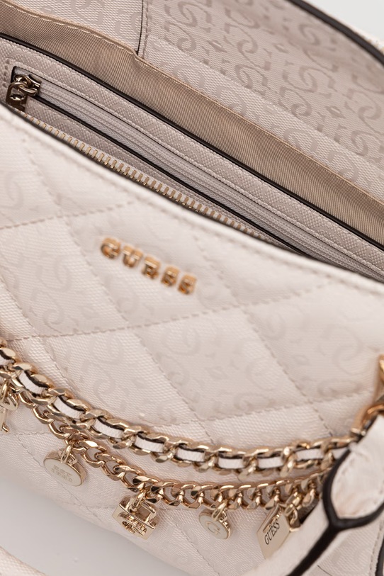 Guess torebka crossbody damska z imitacji skóry LIBBY beżowy HWGG99.12060