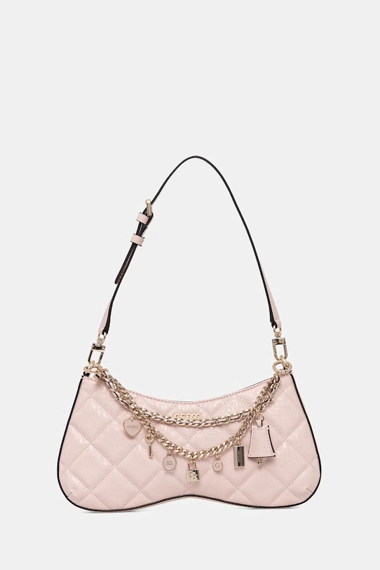 Guess torebka damska z imitacji skóry LIBBY różowy HWGG99.12180