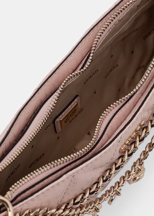 Guess torebka damska z imitacji skóry LIBBY różowy HWGG99.12180