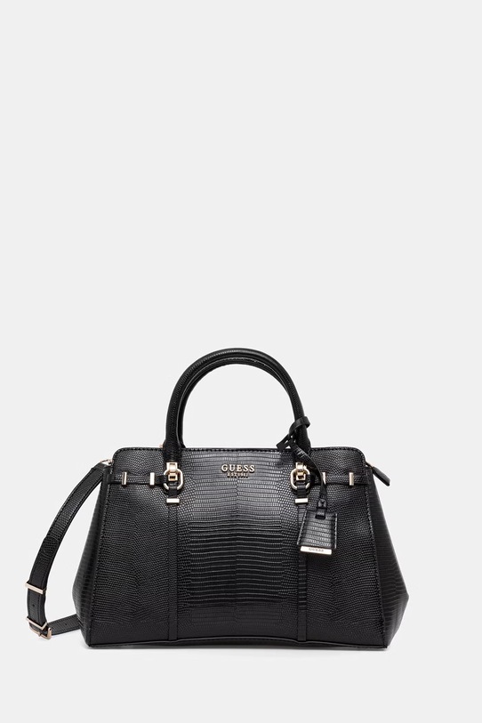 Guess χιαστί Γυναικεία από απομίμηση δέρματος LEONA μαύρο HWKG97.21060