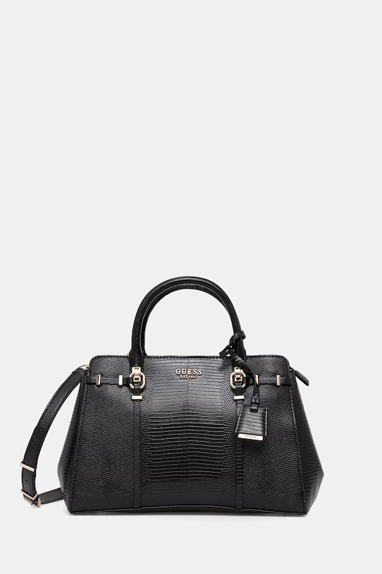 Guess χιαστί Γυναικεία από απομίμηση δέρματος LEONA μαύρο HWKG97.21060