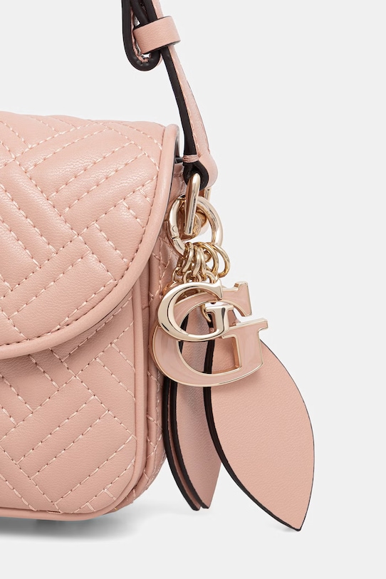 Guess torebka bagietka damska z imitacji skóry SALLY różowy HWQG99.21210