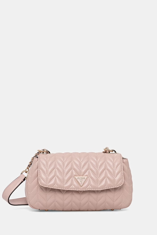 Guess kabelka typu baguette dámska z imitácie kože CHERYL ružová HWTQ97.20210