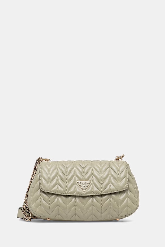 Guess kabelka typu baguette dámska z imitácie kože CHERYL zelená HWTQ97.20210