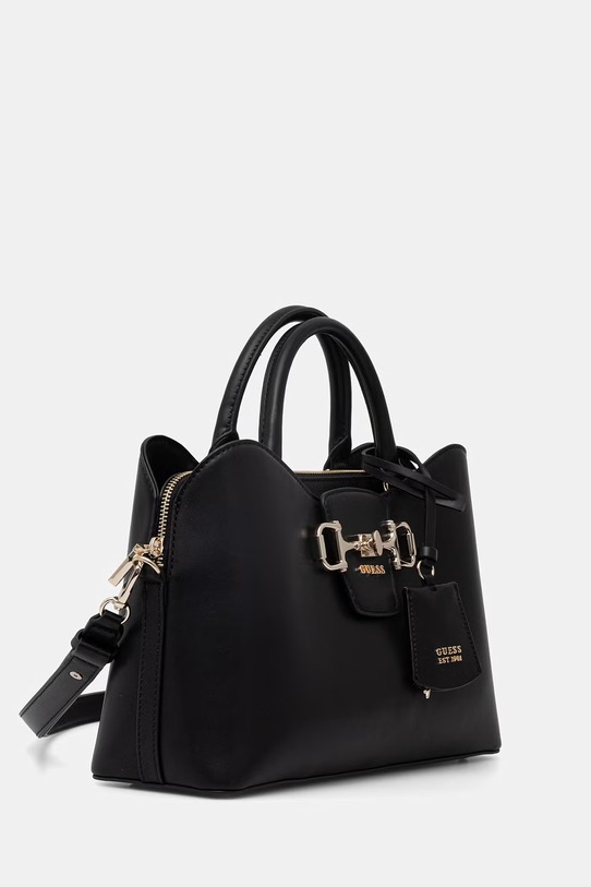 Guess kabelka typu tote dámska z imitácie kože JANIE HWVG99.10060 čierna SS26