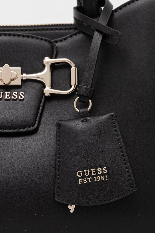 Guess kabelka typu tote dámska z imitácie kože JANIE HWVG99.10060 čierna