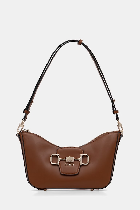 Guess torebka bagietka damska z imitacji skóry JANIE brązowy HWVG99.10180