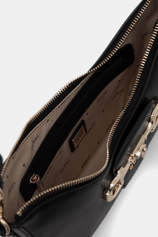 Guess torebka bagietka damska z imitacji skóry JANIE HWVG99.10180 czarny