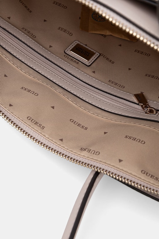 Guess torebka tote damska z imitacji skóry JANIE HWVG99.10230 beżowy