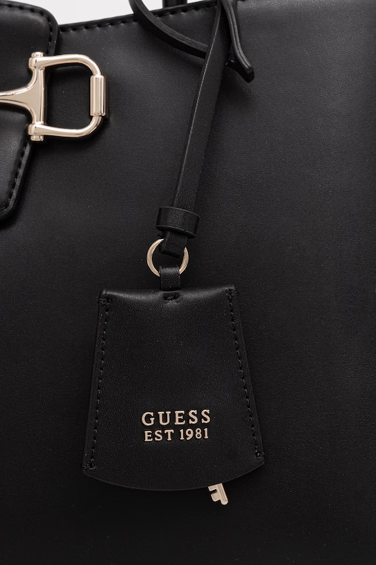 Guess kabelka typu tote dámska z imitácie kože JANIE čierna HWVG99.10230