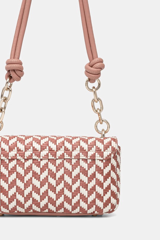 Аксесоари Guess структурирана дамска чанта TESSI HWWG76.91190 розов