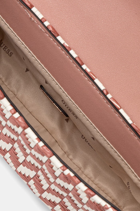 Guess структурирана дамска чанта TESSI HWWG76.91190 розов