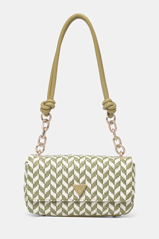 Guess структурирана дамска чанта TESSI зелен HWWG76.91190