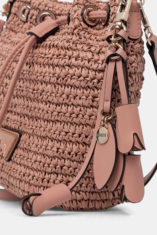 Guess σάκος γυναικείος πλεγμένος OFELIA ροζ HWWG99.23030