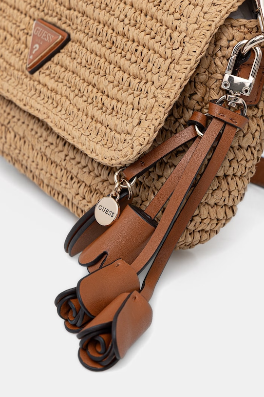 Guess baguette Γυναικεία πλεγμένη OFELIA μπεζ HWWG99.23190