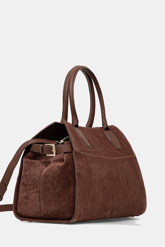 Guess torebka zamszowa LIZA HWYUSS.P6276 brązowy SS26