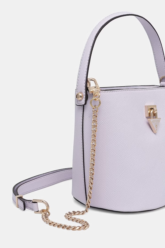 Guess torebka crossbody damska z imitacji skóry PATSIE HWZG99.19030 fioletowy SS26