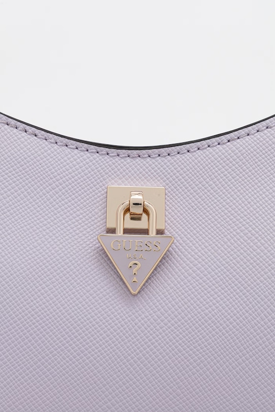Guess torebka crossbody damska z imitacji skóry PATSIE fioletowy HWZG99.19180