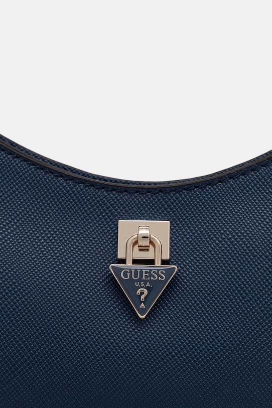 Guess τσάντα χιαστί γυναικεία από απομίμηση δέρματος PATSIE σκούρο μπλε HWZG99.19180